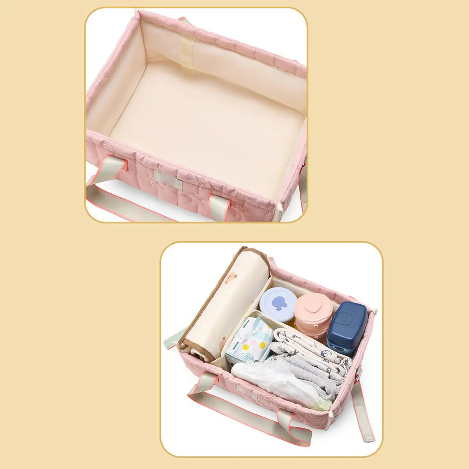 Diaper Bag for Baby Newborn Items Things for Babies Diaper Stackers & Caddies Baby Diaper Organizer Nappy Caddy