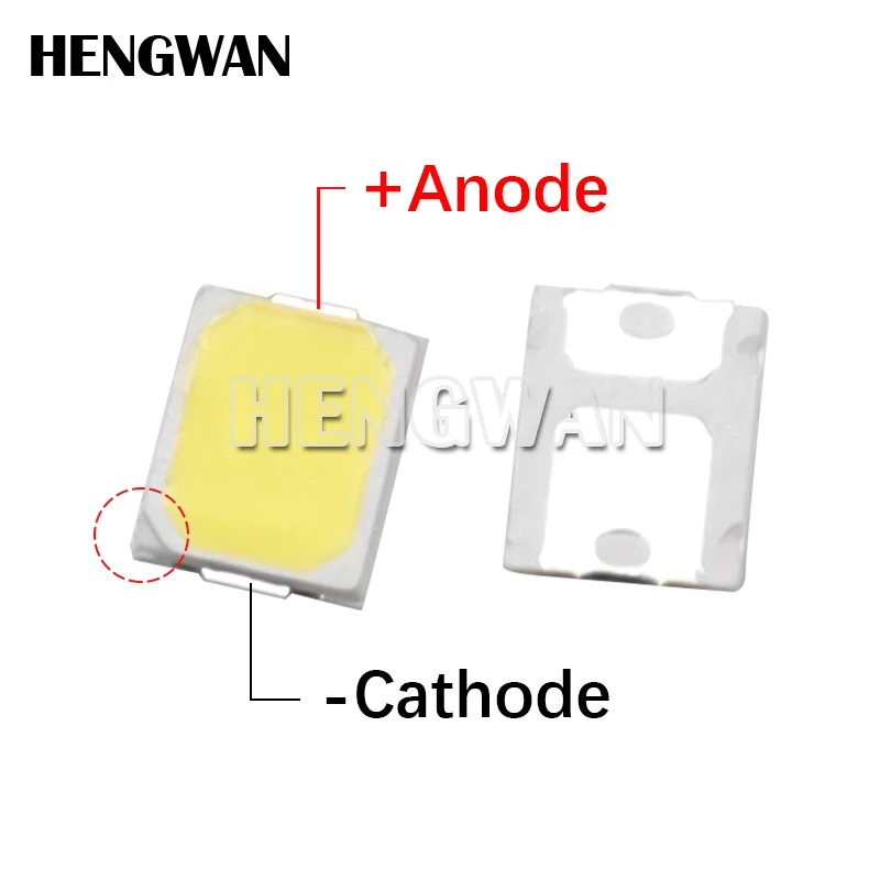 100pcs High Brightness SMD LED 2835 1W 0.5W 0.2W White 3V 6V 9V 18V 36V 150MA/100MA/30MA/60MA/80MA 6000-6500K