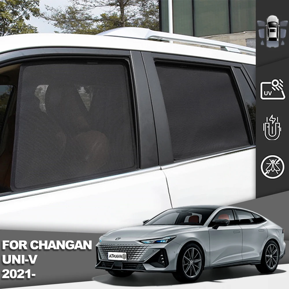 

For Changan UNI-V UNIV 2021 2022 2023 2024 Magnetic Car Sunshade Front Windshield Curtain Rear Side Baby Window Sun Shade Visor