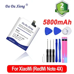 DaDaXiong High Capacity 5800mAh BN43 BM47 Battery For Xiaomi Redmi Note 3S 4X 4 X 5.5inch Mobile Phone 4x Cell