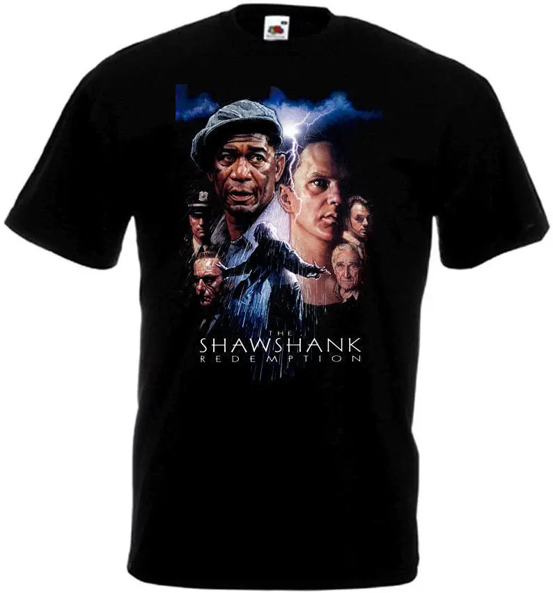 Le Shawshank Redemption v2 t-shirt noir affiche de film toutes tailles S-5XL