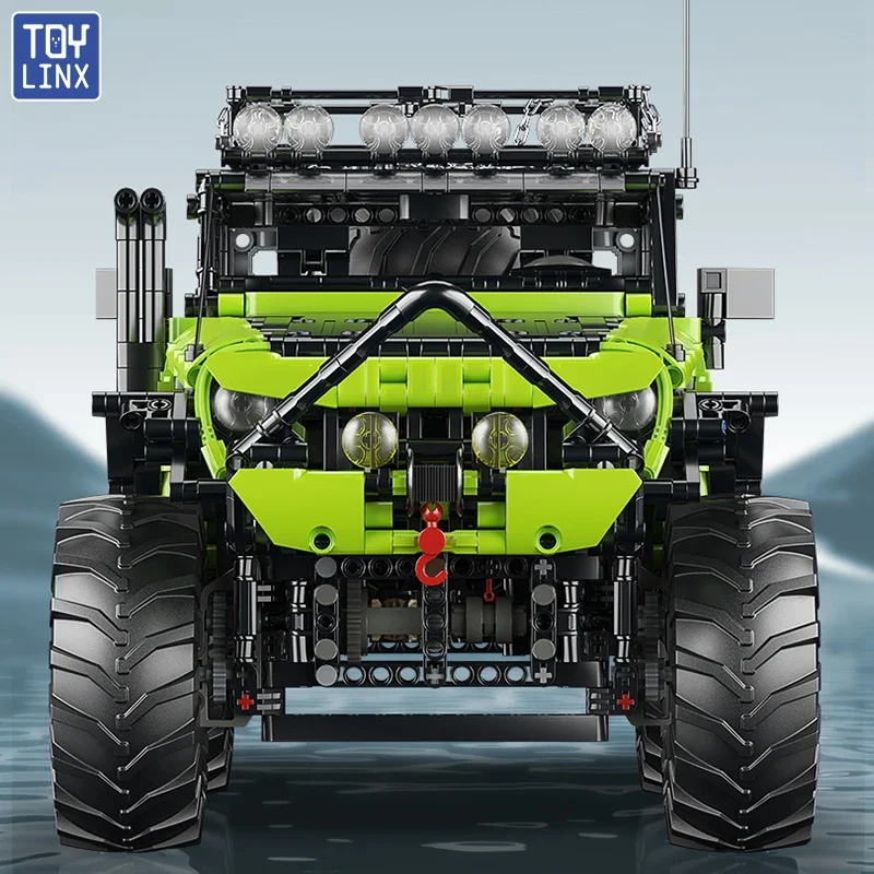 TOYLYNX DIY Moc Off-road รถบล็อกอาคาร 1:8 รถแข่งรุ่นของเล่นของขวัญเด็กผู้ใหญ่วันเกิดคริสต์มาสชุดของขวัญ