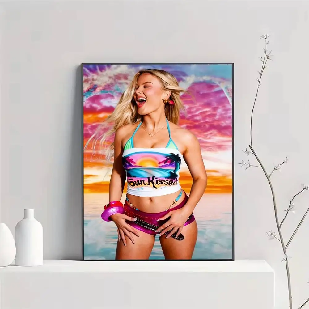 Singer Zara L-Larsson M-Midnight Sun Poster Versatile HD Waterproof Wall Art Self-Adhesive Decor for Any Space Ideal Gift