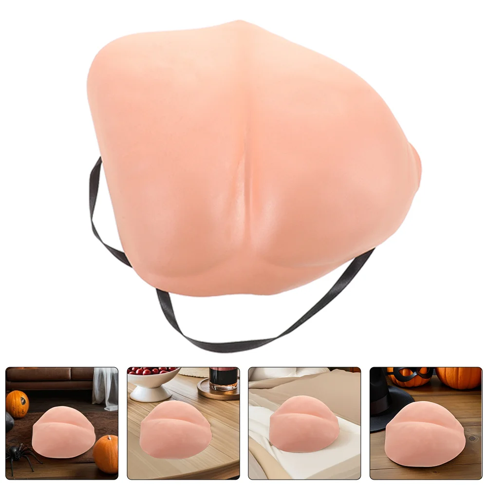 

2Pcs Fake Butt Cheeks Realistic Prank Halloween Props Costume Party Photo Booth Funny Accessories Prank Halloween Costumes