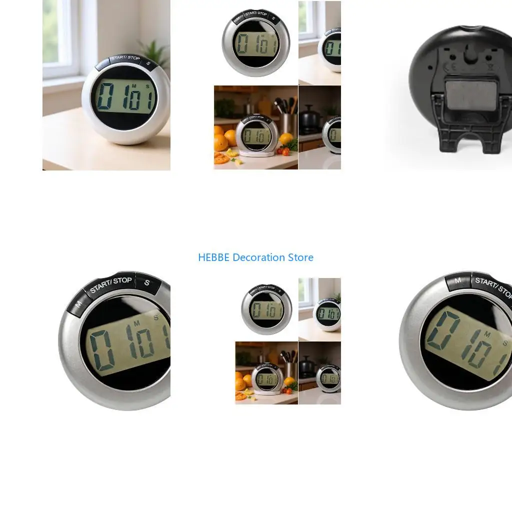 B0KC Digital Countdowns Timers For Kitchen With Magnets And Hook 99 Minutes 59 Second Accuracy Timing For Baking Cooking