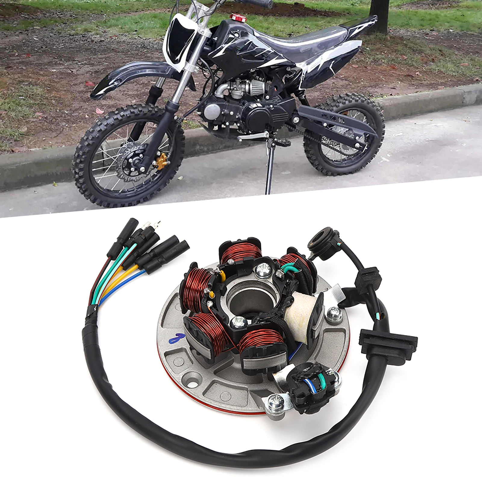Magneto Stator Plate Fit for LIFAN YX 140cc  Start Engine PIT PRO Trail Dirt Bike Motorcycle Accessory Magneto Stator Plate
