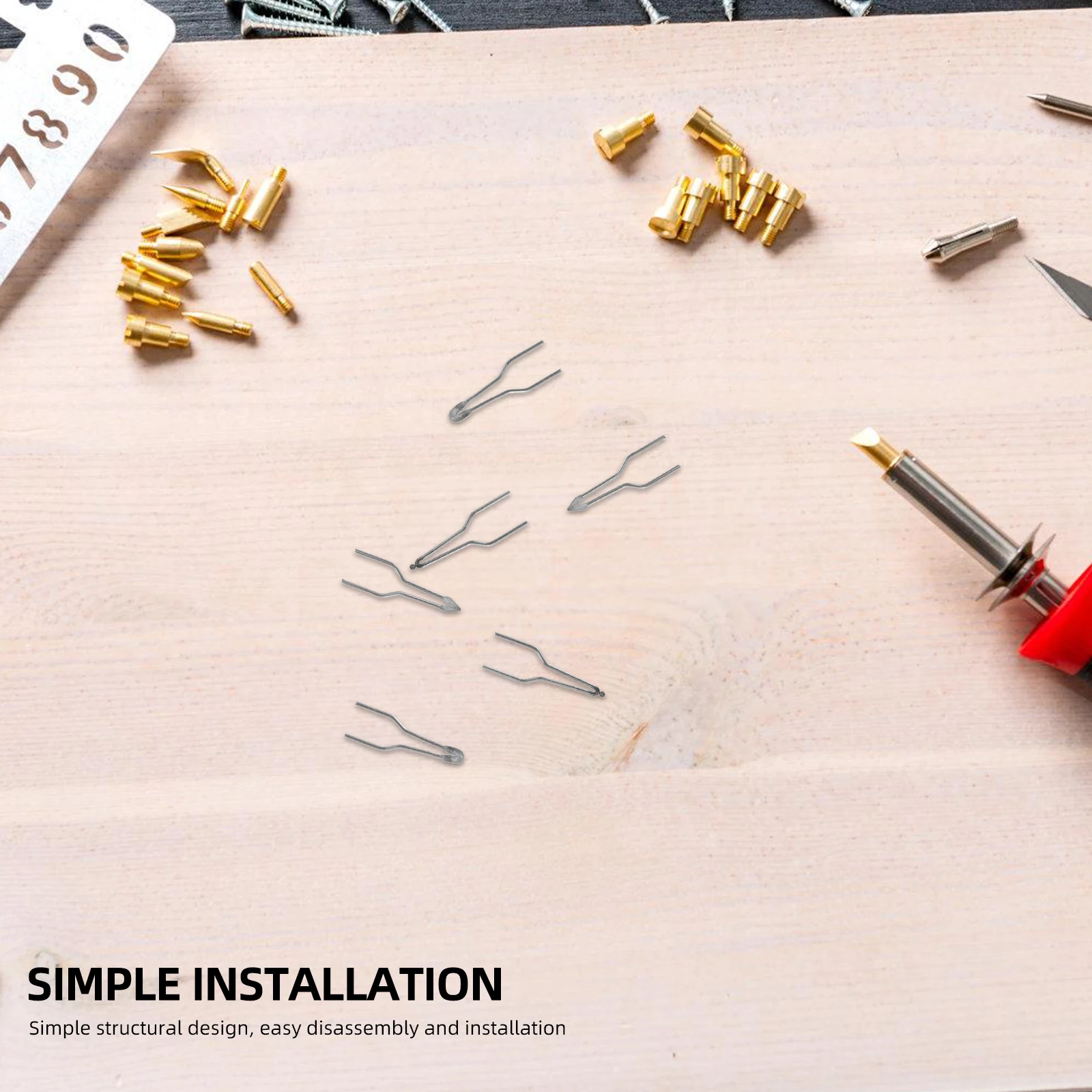 

8pcs Burning Replacement Pyrography Wire Compatible With High Impedance Machines Sturdy Durable Burner Tool Set Pyrography Tips