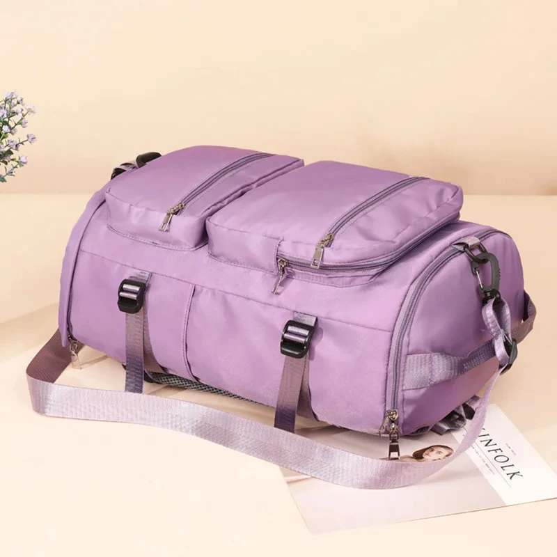 Women Backpack Large Travel Tote Weekend Sports Bags Yoga Bagpacks Luggage Packing Shoulder Duffle Bags Multifunctional Daypack