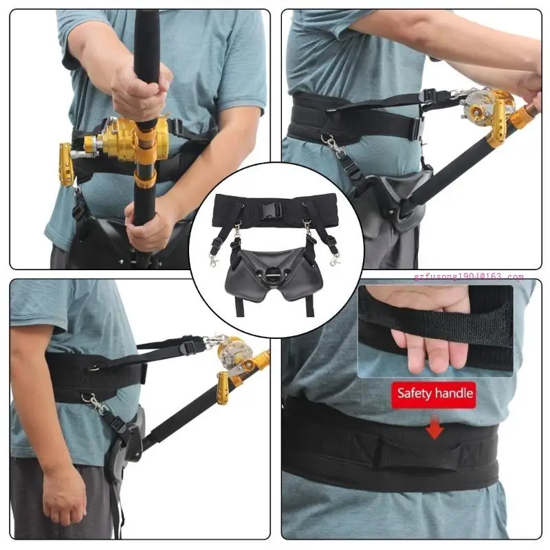 

Fishing Rod Holder Waist Belt Fish Fighting Belt Fishing Belt Rod Holder Rod Support Holder Adjustable Fishing Rod Belt D5QD