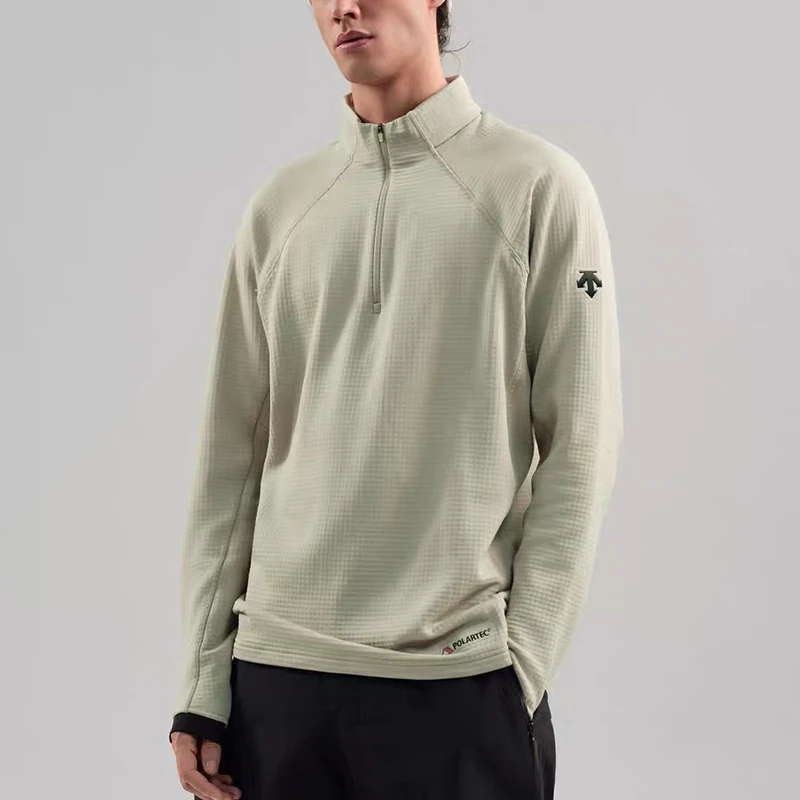 Half-zip lightweight thermal sweatshirt stand collar long-sleeved sweatshirt 2026 autumn new style DESCENTE