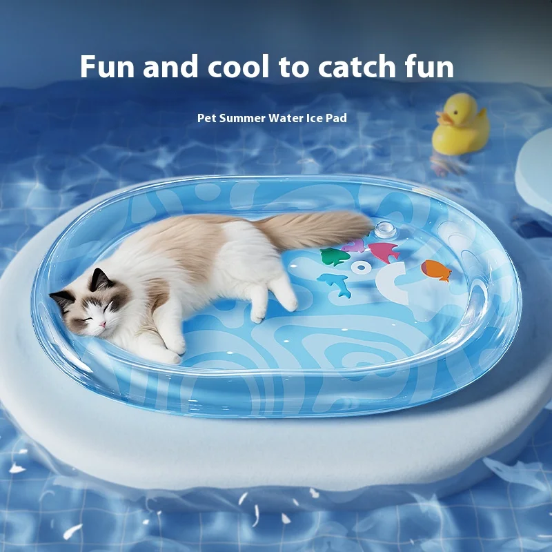 

Cat Water Mattress Pet Water Mattress Large Dog Summer Inflatable Water Ice Pad Thick Cool Dog House Cat Supplies Cat Bed