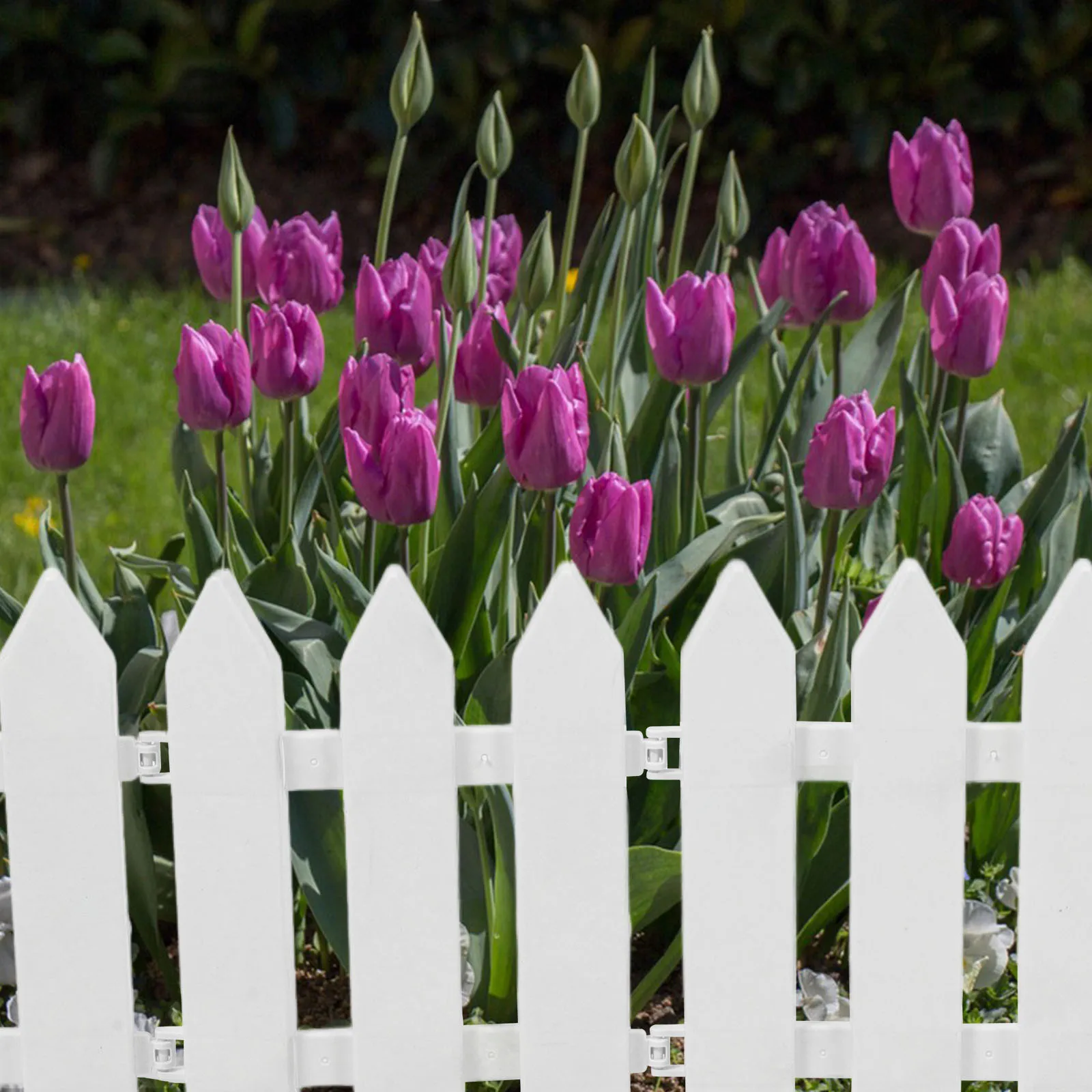 

4 шт. пластиковый садовый забор, пейзажная окантовка, бордюрная панель для газона, двора, декоративное уличное ограждение, небольшая защита
