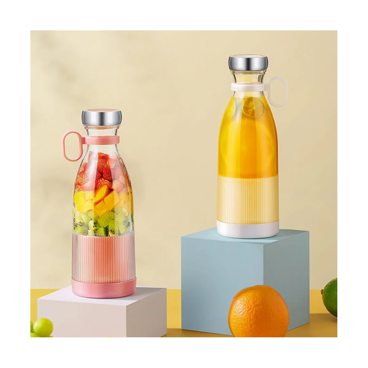 Elektrische tragbare Entsafter Mixer USB Mini Obst wiederauf ladbare Mixer Entsafter Obst Multifunktion säfte Hersteller 350ml-a