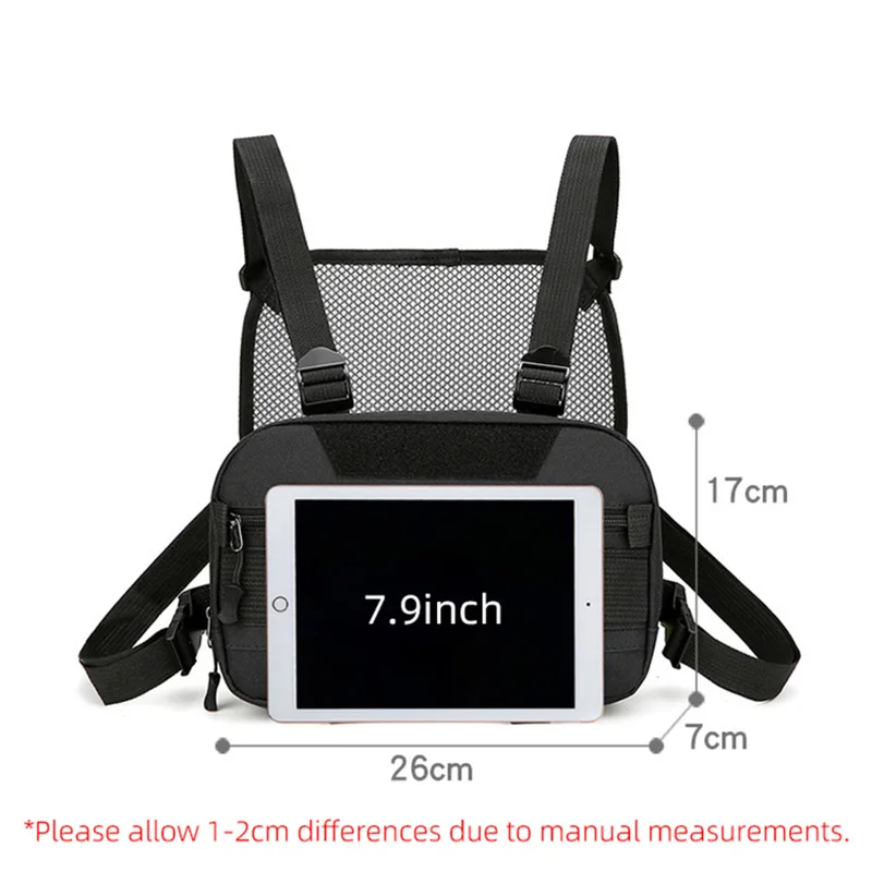 Fishing Chest Bag Men's Tactical Bags Molle Front Rig Pouch Outdoor Camping Cycling Hiking Hunting Climbing Lure Fanny Pack