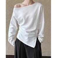 2026 Women Spring Sexy Off The Shoulder Cotton Hoodies Long Sleeve Casual Pullovers Clothes Women Tops Sweatershirt - Image 2