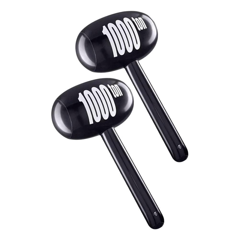 

2Pcs Inflatable Cartoon Party Essential Large Blow Up Mallet for Family Interaction Outdoor Play Birthday