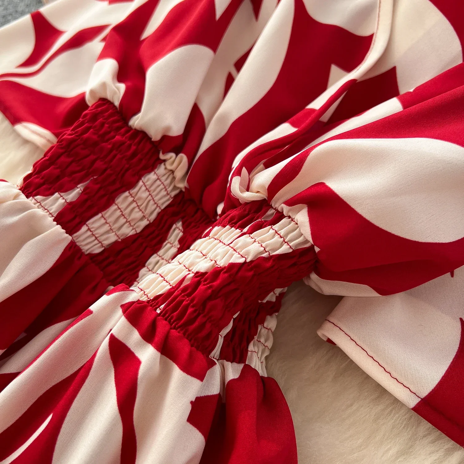 Letnia plaża damska sukienka w kwiaty letnia nowa długa sukienka Maxi elegancka swobodna sukienka z nadrukiem w liście Vestidos kobieta