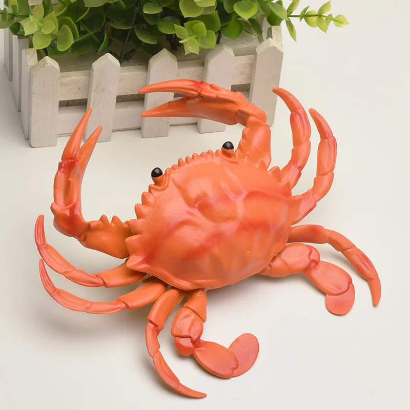 Simulation Squeaky Crab Dog Toy Soft Rubber Bite Resistant Puppy Teething Chew Toy Funny Sound Stress Relief Squeeze Toy