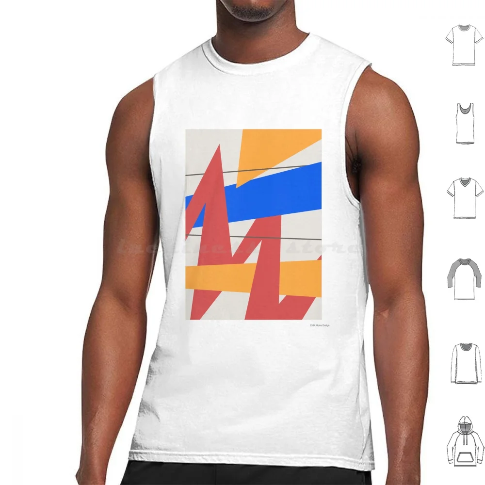 Weird Shapes 01 Tank Tops Vest Sleeveless Collage Of Abstract Weird Shapes