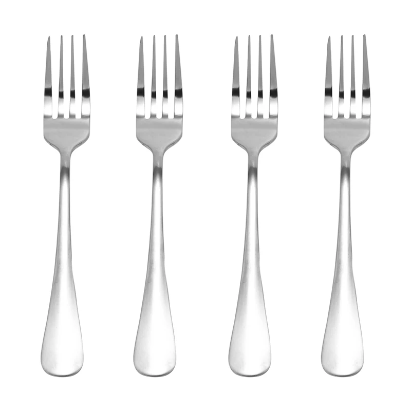 10 PCS Fork Table Stainless Steel Steak Fork Forks Cutlery Dinner Table, Fruit Salad, Steak-18.5cm Total Length