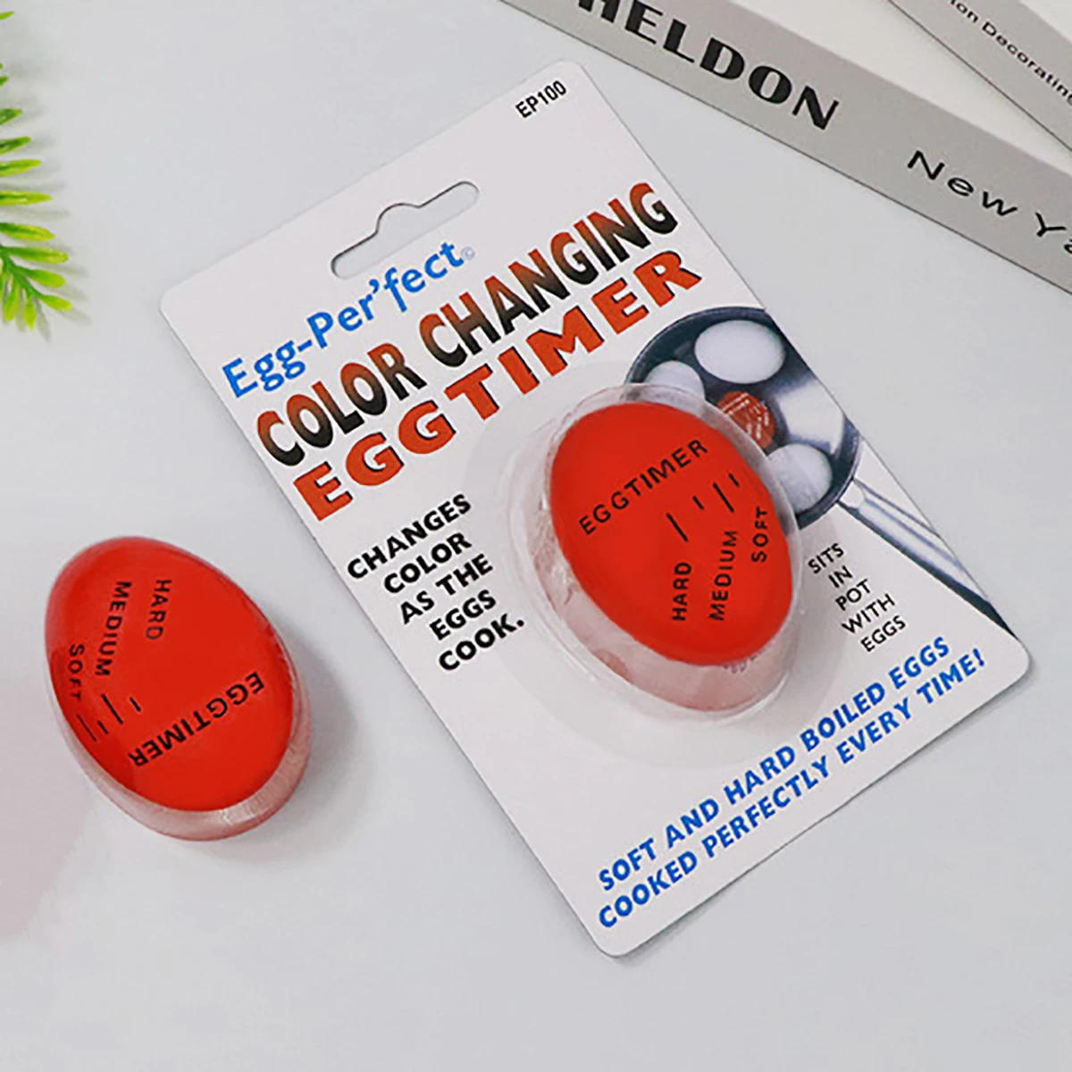 1 قطعة مؤقت البيض المسلوق تمزق البصر لذيذ لينة البيض الصلب الطبخ اللون تغيير أواني المطبخ الإبداعية