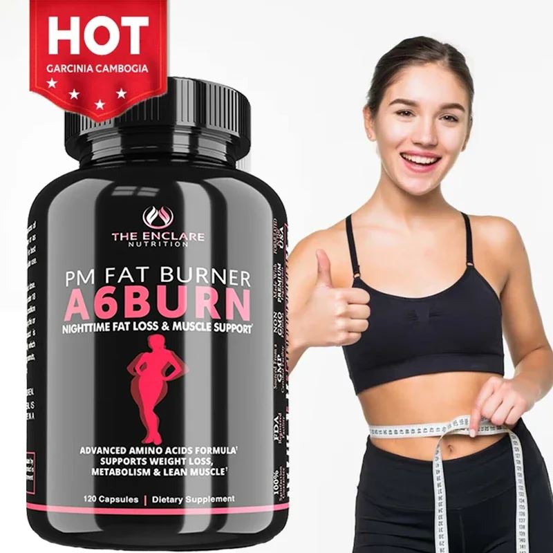 Night Slim Fat Burner - Metabolism, Colon Cleansing, Detoxification, Sleep Supplement, Fat Burning, Boost Muscle Mass