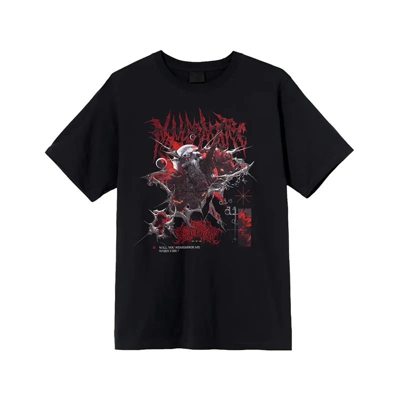 Y2k Within Destruction Band Cartoon Casual American Loose Print Men's and Women's T-shirts