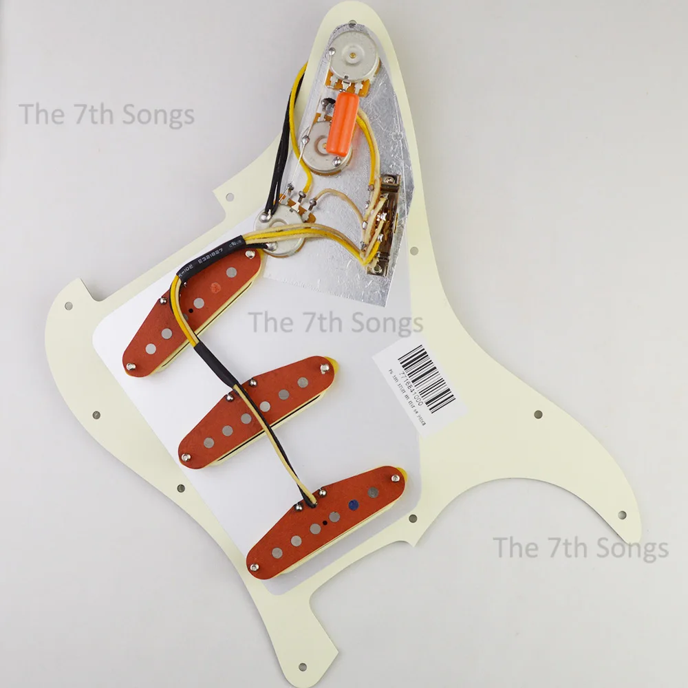 

Vintage Fat '60 Alnico 2 ST Guitar Loaded Pickguard 6.6K 6.6K 7.2K SSS St Pickup Guitar Wiring Pre-wired Multiple Colors