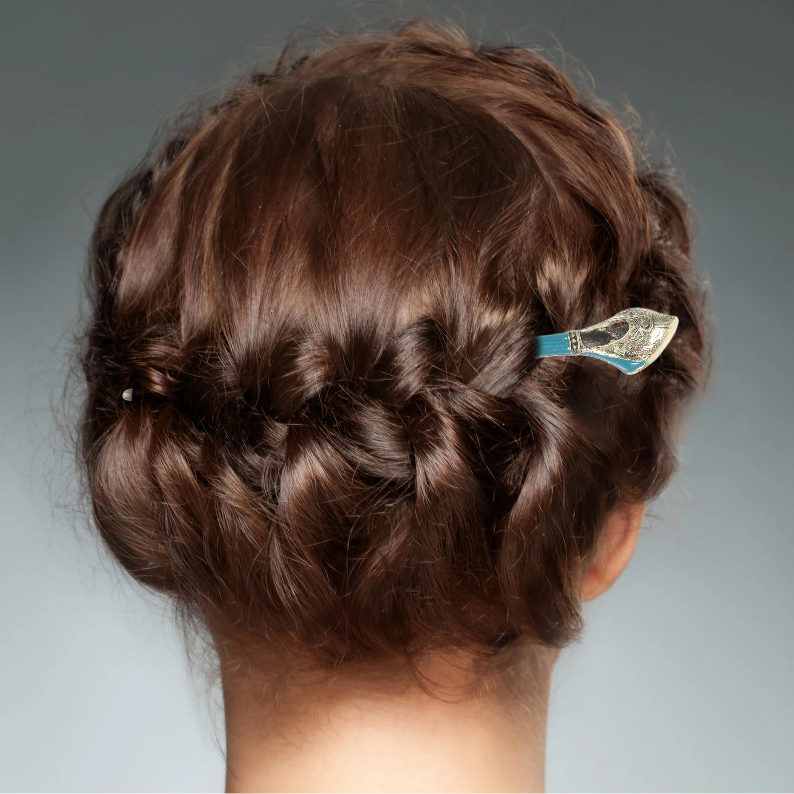 

Cloisonne Hairpin Decorative Retro Women Vintage Alloy Stick Chopsticks Hair Accessories Durability Fashion Design Hairstyle DIY