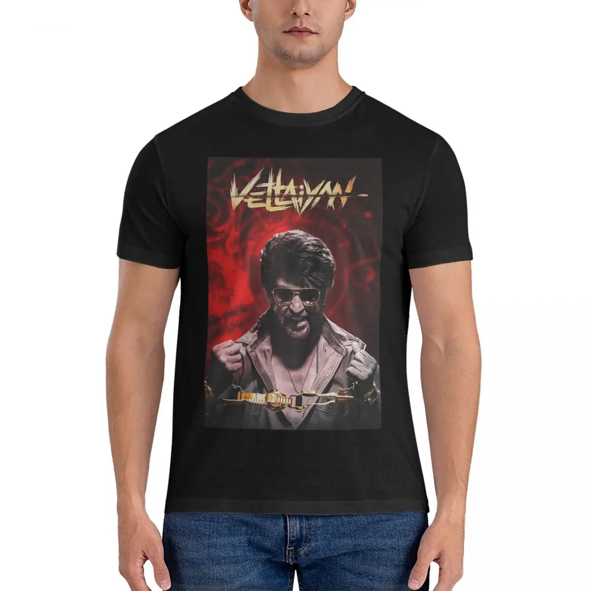 

Awesome T Shirts for Men 100% Cotton Unique T-Shirt Round Neck Rajinikanth Tee Shirt Short Sleeve Clothes Graphic Printed