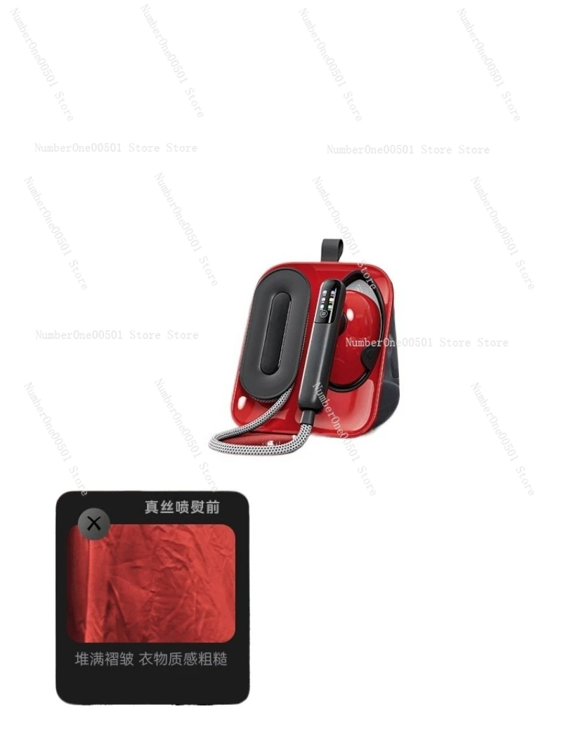 Steam Iron Garment Steamer 2 in 1 Handheld Pressurizer For Clothes Wrinkle Remover Home Travel Use