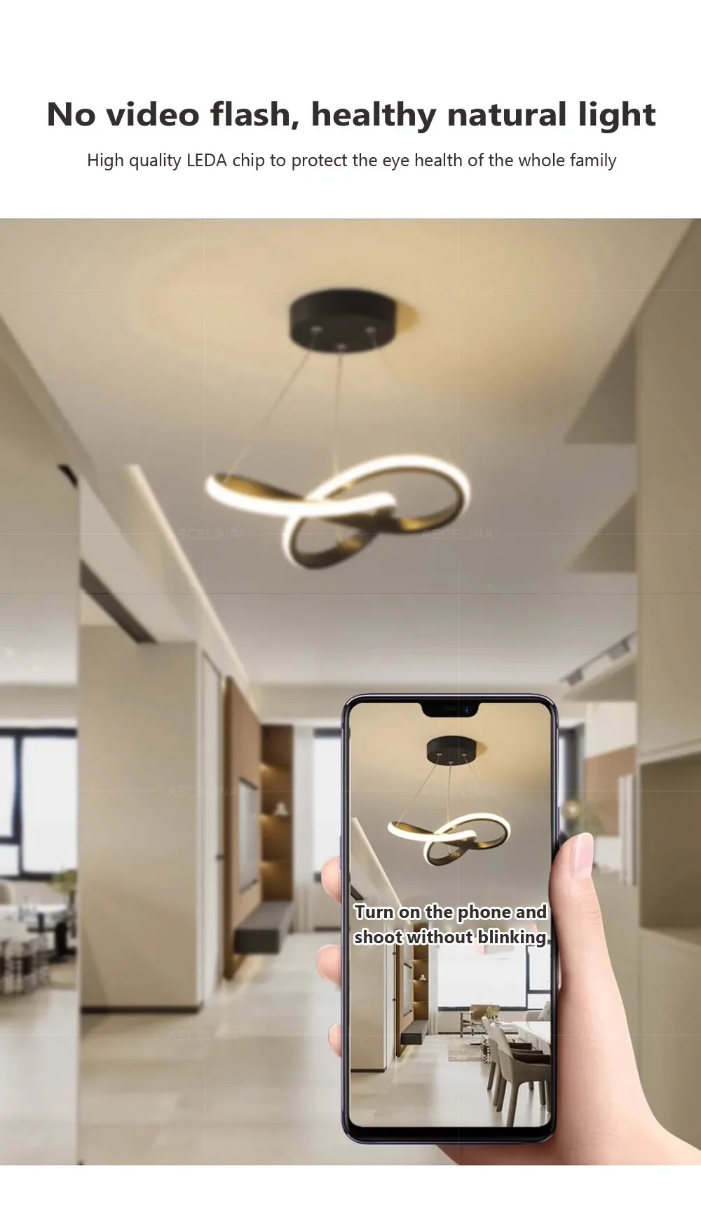 Plafonnier LED au Design Nordique Moderne et Créatif, Luminaire Décoratif d'Nik, Idéal pour une Salle à Manger ou un Hôtel