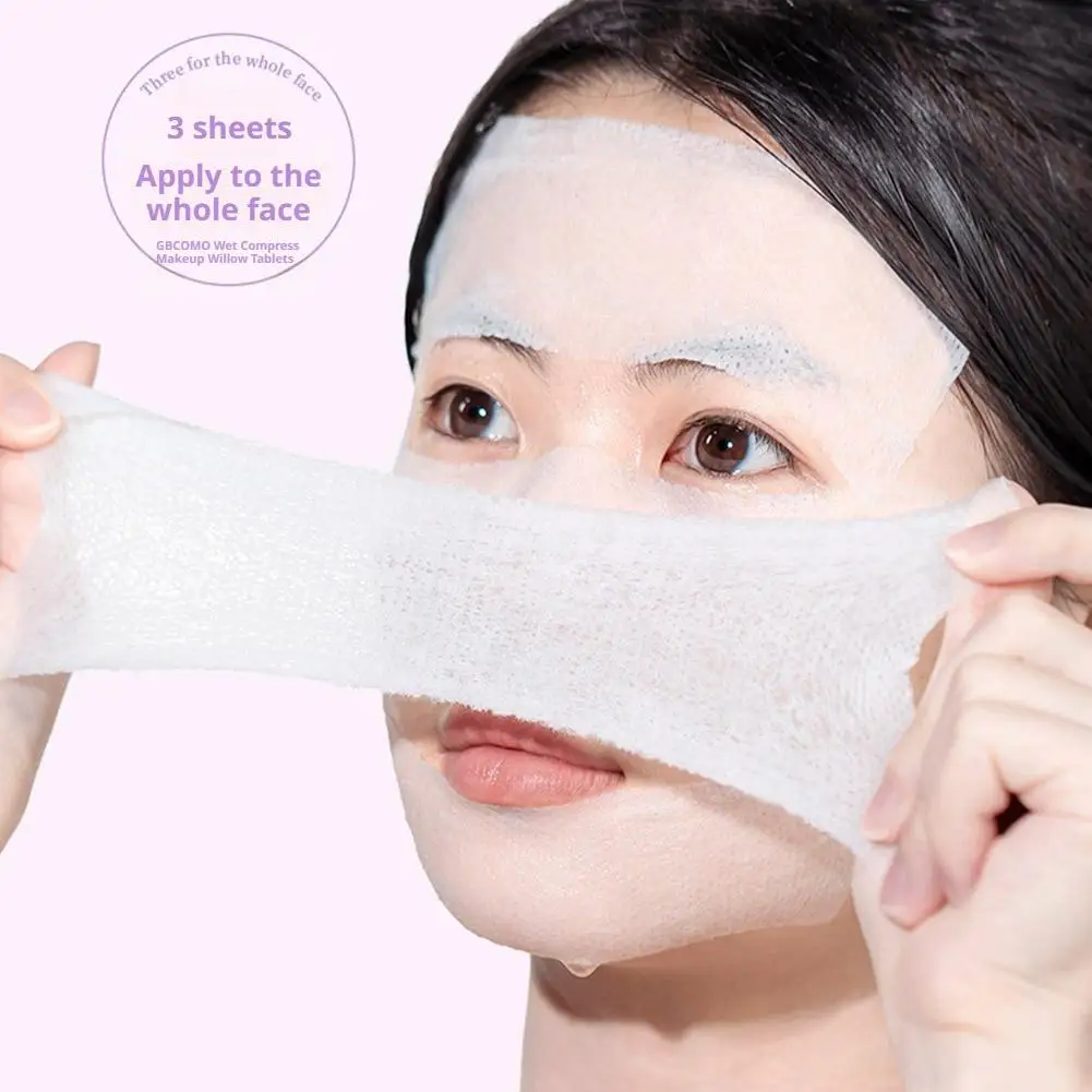 80/200 Uds gasa momia para almohadilla de algodón Facial con botella pulverizadora y tazón máscara de algodón cosmética desechable elástica estirable