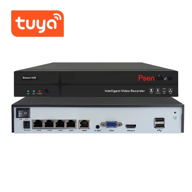 Tuya Outdoor Surveillance Camera 4CH 5MP8MP POE Gun-Shaped Office Room Camera Ceiling-mounted Hemispheres Monitor EM Cameras