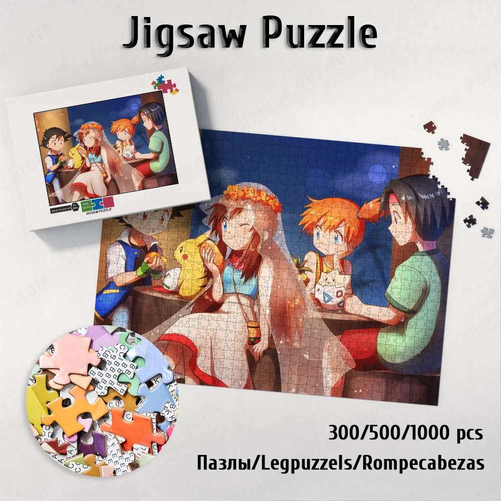 

Takara Tomy Funny Cartoon Unique Design Educational Toys Pikachu Anime Japanese Style Puzzles Adults Educational Game Toys Gift