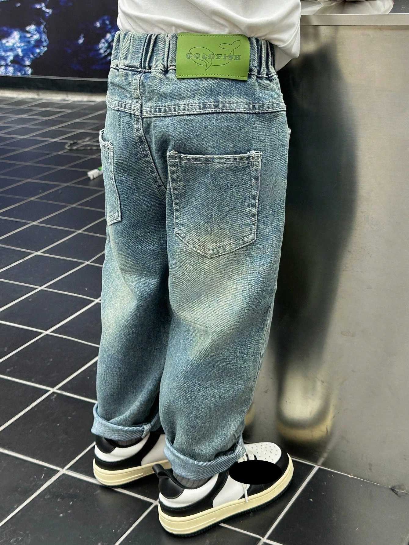 Boys' and children's all-season loose-fitting casual jeans pants suitable for daily, school, casual, outdoor wear