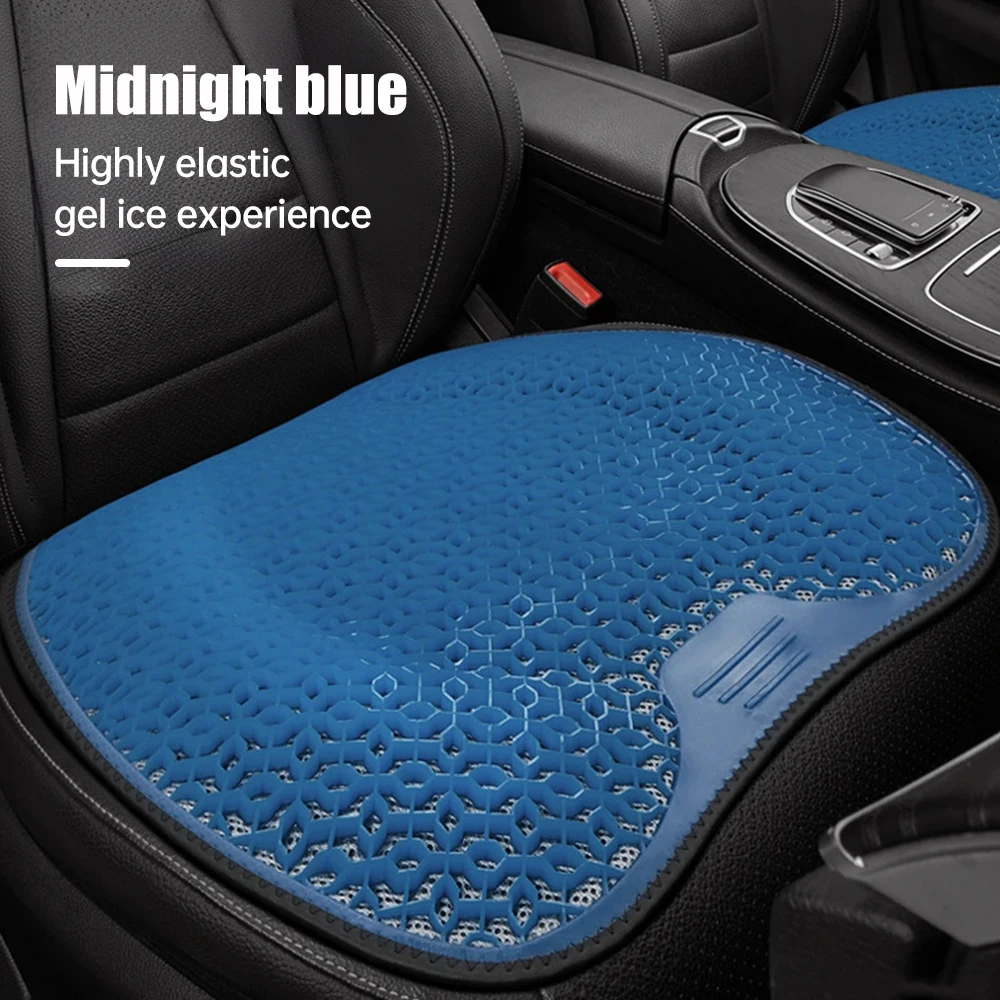 Summer Gel Car Seat Cushion Car Gel Cooling Seat Cushion 3D Honeycomb Cool Ice Silk Car Home Chair Cushion Ventilation sheet