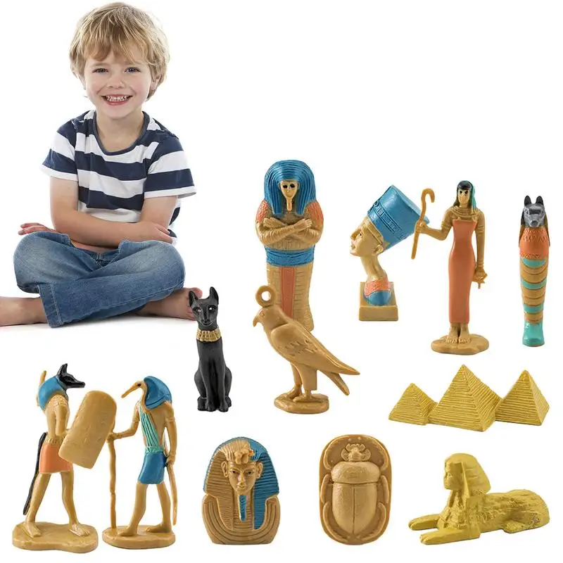 Egyptian Pyramid Model Kit | Ancient Egypt Ornaments Model | Sphinx Egyptian Culture Simulation Handicraft Ornaments Model Home