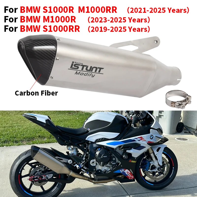 

Slip On For BMW S1000R M1000RR 2021 - 2025 For BMW S1000RR M1000R 2019 - 2025 Motorcycle Exhaust System Motorcross Muffler Pipe