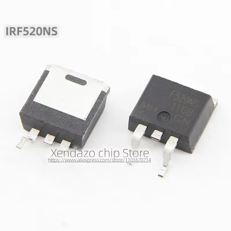 5pcs/lot IRF520NSTRLPBF IRF520NS F520NS TO-263 package Original genuine N-channel MOS field-effect transistor