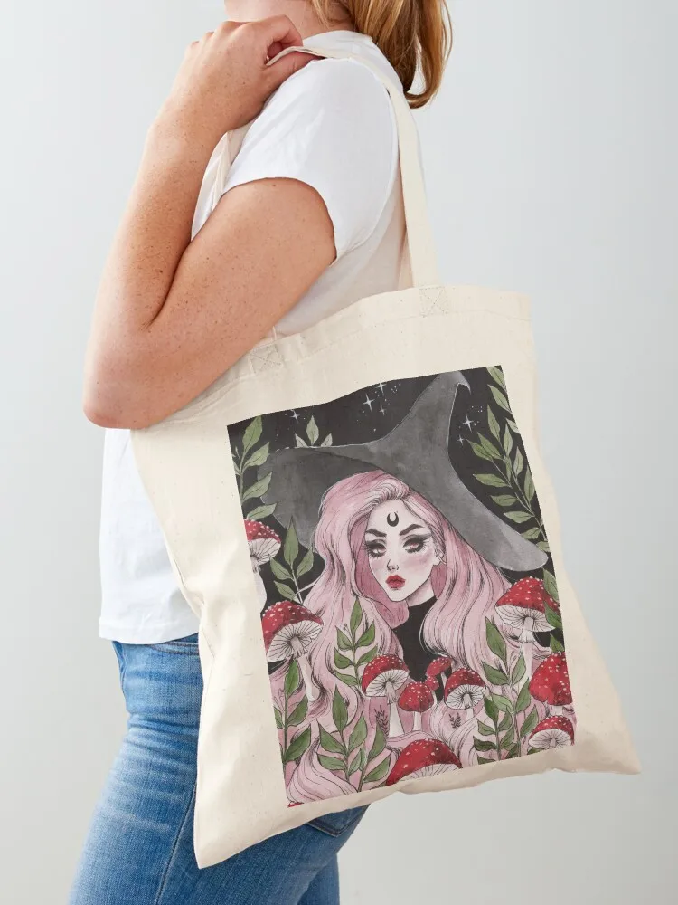 

Сумка-шоппер Amanita из холщовой ткани с логотипом, женская холщовая сумка для покупок