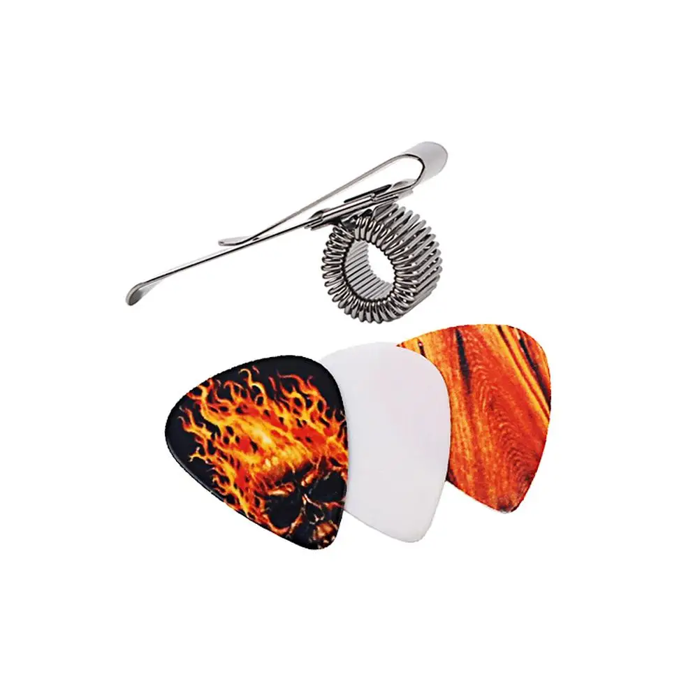 

Guitar Picks Holder Metal Acoustic Clip Durable Lightweight Cool Things Musicians Plectrum Ukulele Small Thin Spring