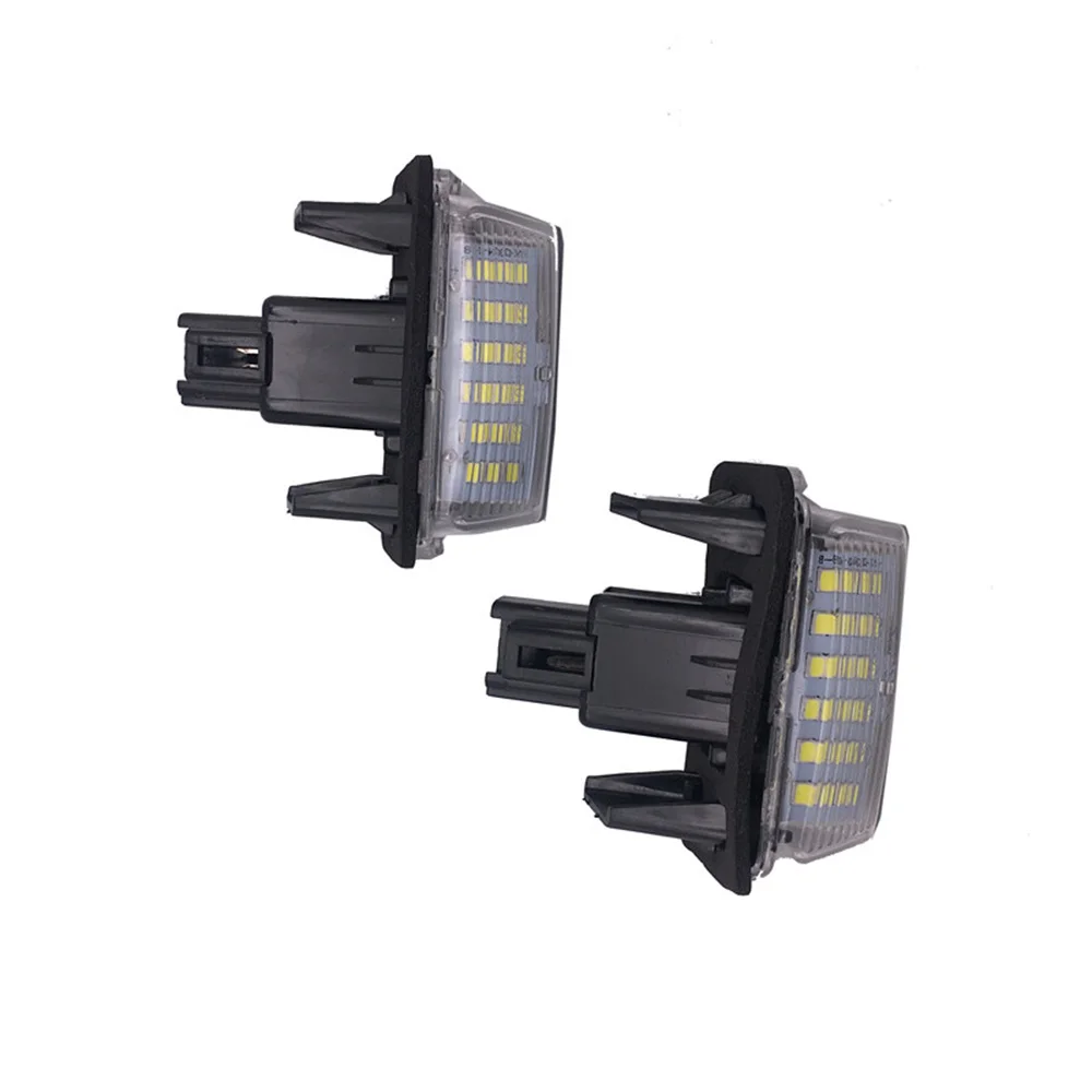 2X White Car LED License Number Plate Lights Light For Toyota Camry Avalon Auris E18 Vios Esquire Esquire EZ Noah Proace yaris