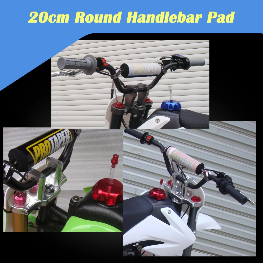 20cm motocicleta cross dirt pit bike motocross atv barra de barra transversal almofada barra redonda guiador protetor peito almofadas para crf 50 crf70