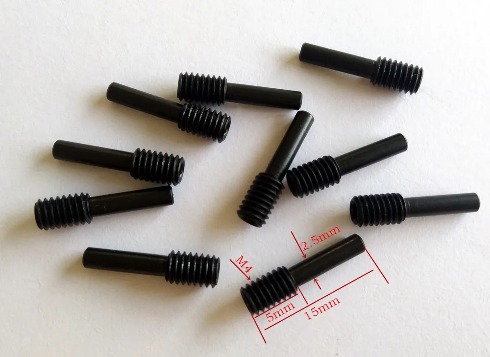 Hard Steel M4 Hex Adapter Universal Joint Driveshaft Screw Pins 10pcs for Axial Traxxas Arrma HPI RC