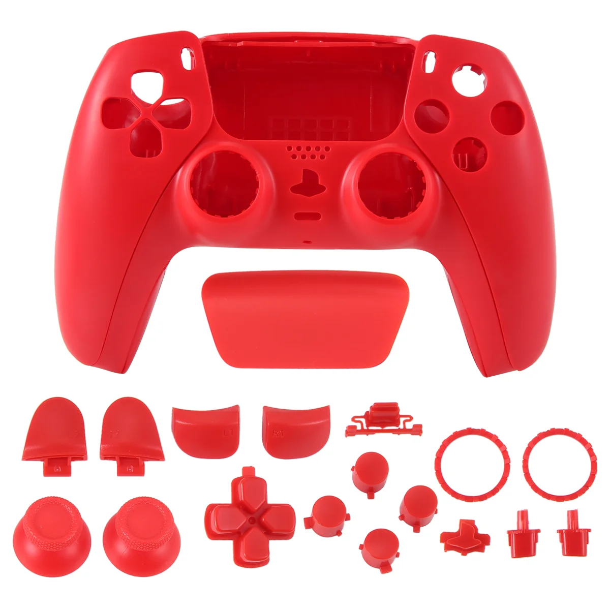 Repair Part for PS5 BDM-010 Controller Housing Shell Game Controller Shell Cover with Buttons Red