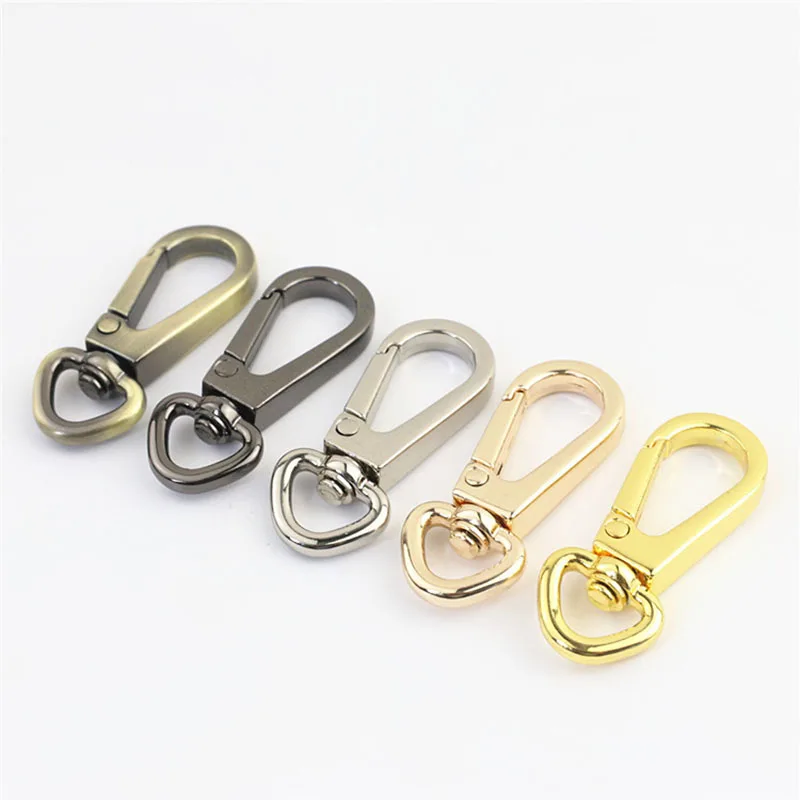 1pcs Metal Triangle Swivel Eye Snap Hook Trigger Lobster Clasps Clips for DIY Leather Craft Bag Strap Belt Webbing Keychain