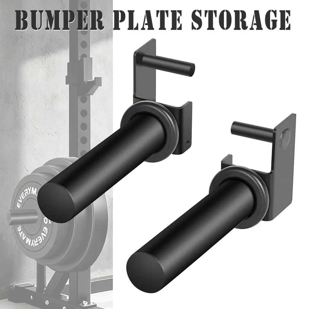 Weight Plate Holder for Power Rack - Storage Rack Attachment Fits 2x2