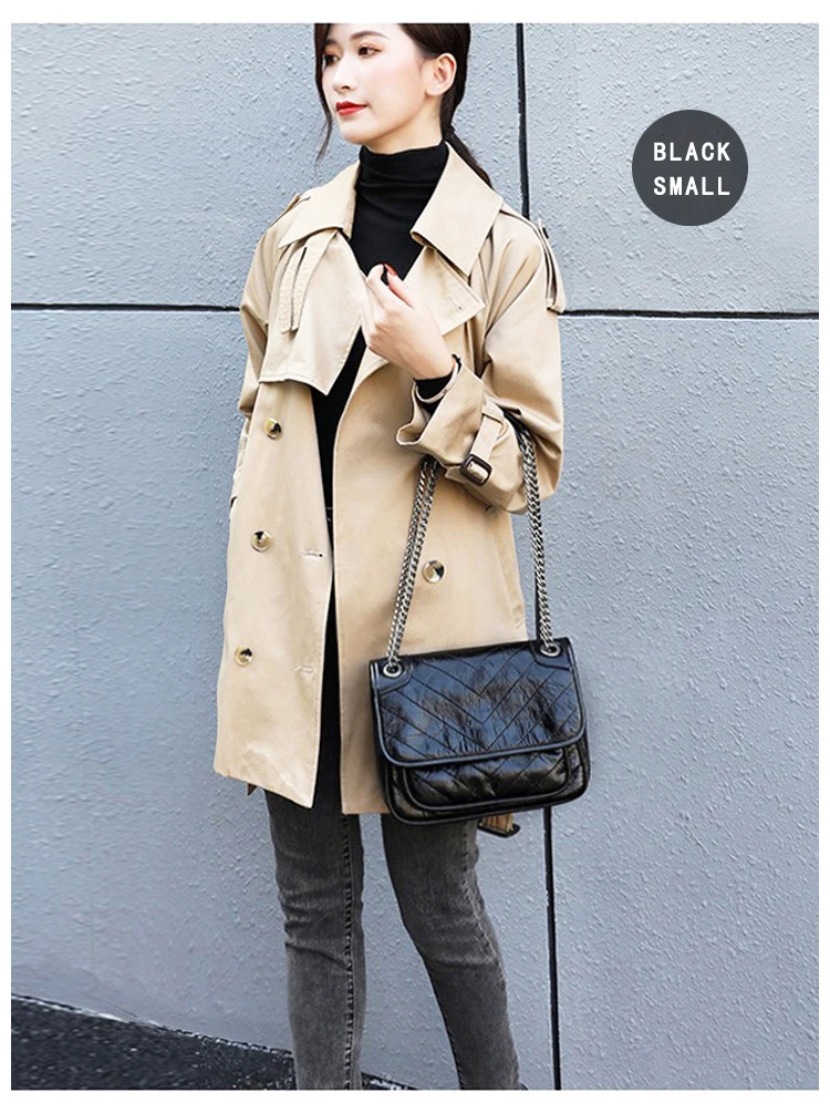 Luxuriöse Echtleder-Umhängetasche Hochwertige Luxusmarke Damen Einzel-Schultertasche Retro Plissierte Niki-Ketten-Hobo-Tasche – Detail 18