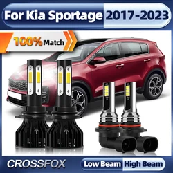 40000LM 9005 HB3 LED Car Headlight Bulbs On Cars 6000K 9006 HB4 Running Auto Fog Lamp For Kia Sportage 2017 2018 2019 2020-2023